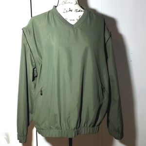 Grand Slam - Men's Golf Pullover Zipper off sleeves, Zip pockets Size Large